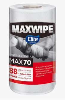 PANO DE LIMPEZA MAXWIPE MAX70 ROLO 88 PANOS 207481 ELITE